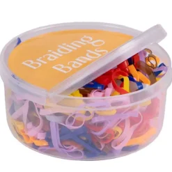Q-ESSENTIALS Boîte d'élastiques plats à natter><noscript><img data-lazyloaded=