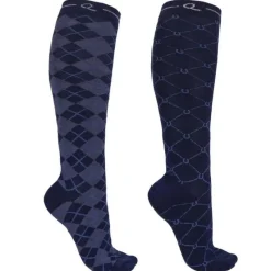 QHP Chaussettes d'équitation Classic Lot de 2 paires><noscript><img data-lazyloaded=