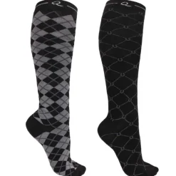 QHP Chaussettes d'équitation Classic Lot de 2 paires><noscript><img data-lazyloaded=