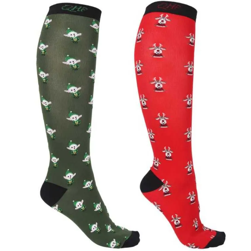 QHP Chaussettes Noël> Chaussettes D'Équitation
