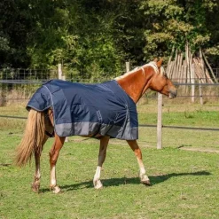 HORSE & GO Chemise imperméable doublée Coton Marine> Couverture D'Extérieur|Chemise Imperméable