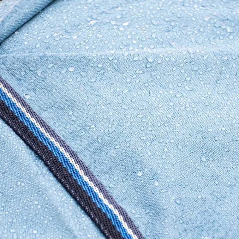 HORSE & GO Chemise imperméable doublée Coton Bleu Gris> Chemise Imperméable|Couverture D'Extérieur