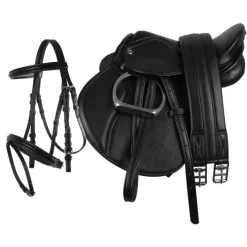 QHP Kit selle enfant> Selle Poney Et Bardette|Bridon