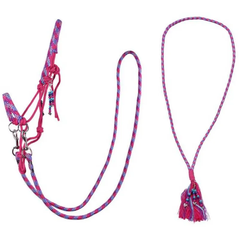 QHP Licol corde et cordelette Liberty> Licol Nylon|Licol + Longe