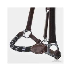 STATIONATA Licol cuir avec muserolle corde><noscript><img data-lazyloaded=