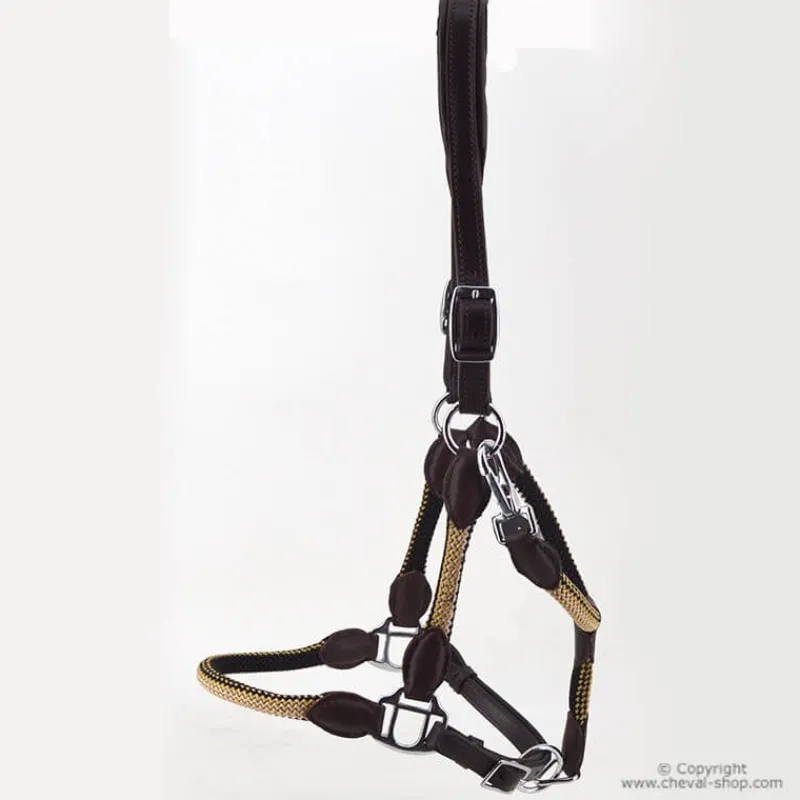 STATIONATA Licol cuir et corde> Licol Nylon|Licol En Cuir