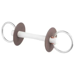 BERIS Mors 2 anneaux 7.5 cm droit canon soft> Mors Simple|Mors Beris