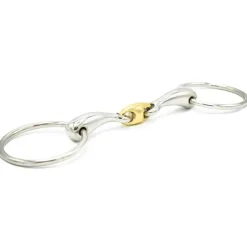 STATIONATA Mors 2 anneaux anatomique double brisure> Mors Simple|Mors Double Brisure