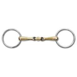 WALDHAUSEN Mors 2 anneaux Cupris double brisure> Mors Double Brisure
