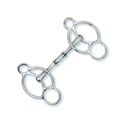 STUBBEN Mors 3 anneaux double brisure Easy Control> Mors Double Brisure|Mors Type Pessoa