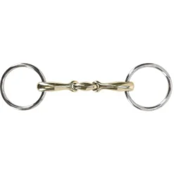 QHP Mors 2 anneaux double brisure anatomique Argentan> Mors Simple|Mors Double Brisure