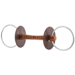 BERIS Mors 2 anneaux en cuir> Mors Simple|Mors En Cuir