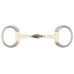 Mors à olives double brisure avec rouleau cuivre Happy Mouth> Mors Happy Mouth|Mors En Résine