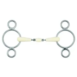 Mors pessoa 3 anneaux double brisure Happy Mouth> Mors Type Pessoa|Mors Happy Mouth