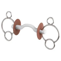BERIS Mors pessoa 3 anneaux passage de langue canon soft> Mors Type Pessoa|Mors Beris