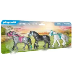 PLAYMOBIL Pack 3 chevaux : Frison, Knabstrupper et Andalou> Jouet Et Peluche