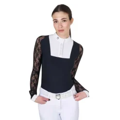 EQUESTRO Polo de concours femme ML> Polo Et Chemise De Concours