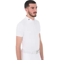 EQUESTRO Polo de concours MC pour homme><noscript><img data-lazyloaded=