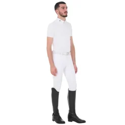 EQUESTRO Polo de concours MC pour homme><noscript><img data-lazyloaded=