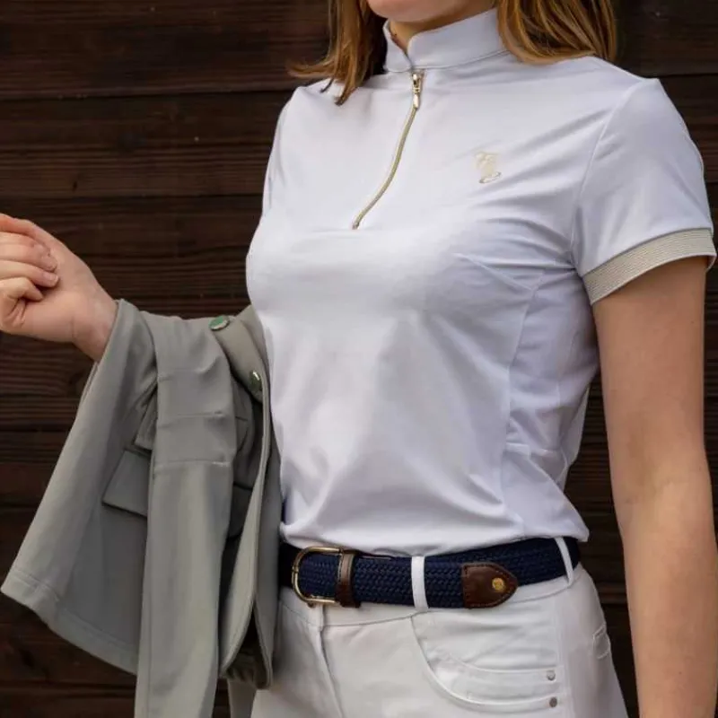 FLAGS&CUP Polo de concours MC pour fille Andria>Enfant Tenue De Concours