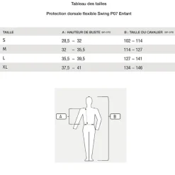 SWING Protection dorsale flexible P07 Enfant><noscript><img data-lazyloaded=