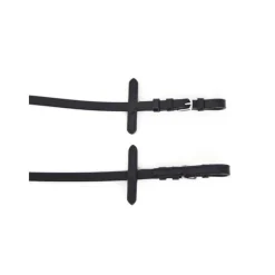 STATIONATA Rênes Caoutchouc 13mm Boucle Argent><noscript><img data-lazyloaded=
