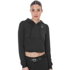 EQUESTRO Sweat court zippé pour femme> Sweat Et Pull