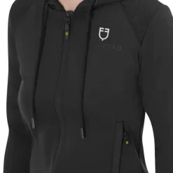 EQUESTRO Sweat court zippé pour femme><noscript><img data-lazyloaded=