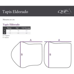 QHP Tapis de selle Eldorado><noscript><img data-lazyloaded=