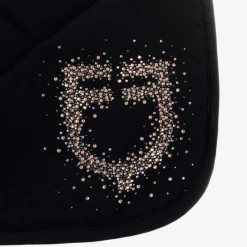 EQUESTRO Tapis de selle mixte avec logo Strass> Tapis Mixte Et Cso