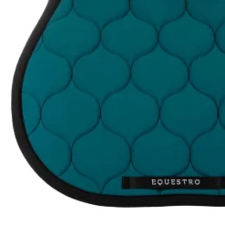 EQUESTRO Tapis de selle mixte Black Line Pétrole><noscript><img data-lazyloaded=