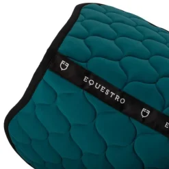 EQUESTRO Tapis de selle mixte Black Line Pétrole><noscript><img data-lazyloaded=