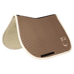 EQUESTRO Tapis de selle mixte Wave Noix antique White> Tapis Mixte Et Cso
