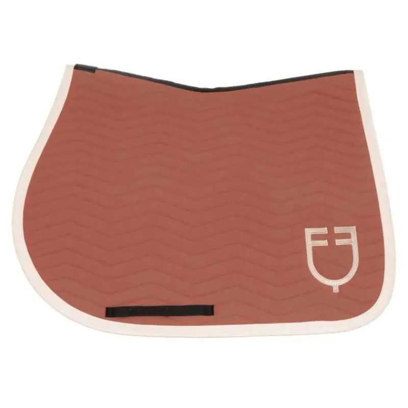 EQUESTRO Tapis de selle mixte Wave Redwood antique White> Tapis Mixte Et Cso